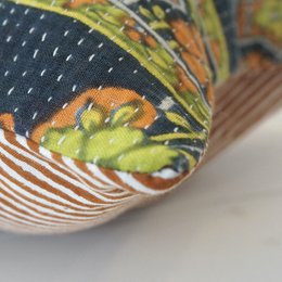Rectangular Kantha cushion N°27