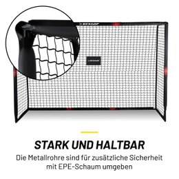  Black football goal net, portable sports equipment, training net with metal frame, durable mesh netting