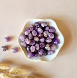 Mini Gemstone Heart Backstone - Dream Amethist (1.5 cm) for Crystal Confetti