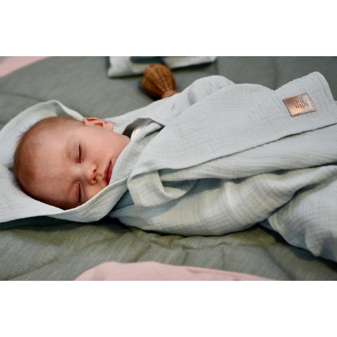 Musselin Baby Wickeldecke "Mint"