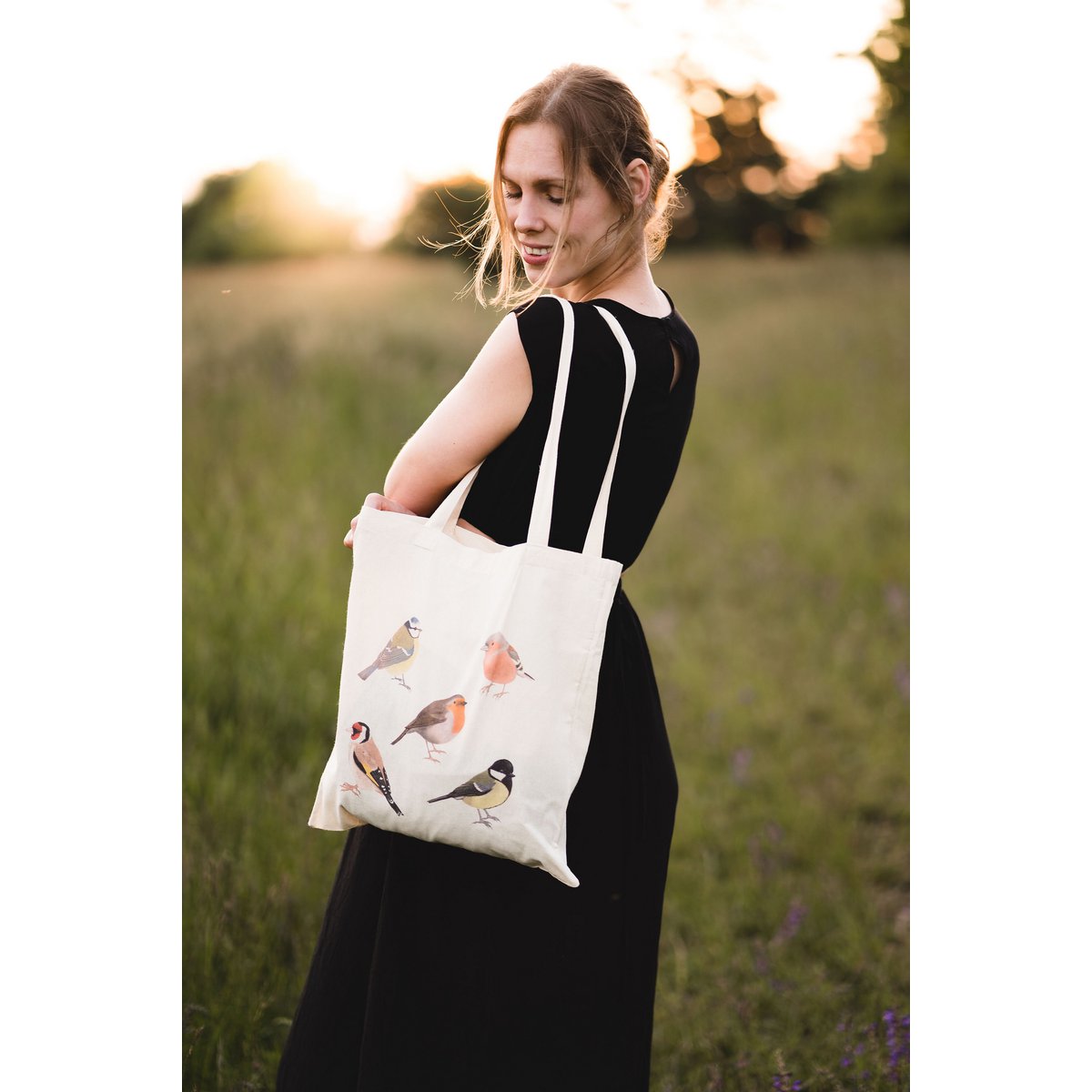 Boches en coton, sac de jute imprimé, sac à provisions