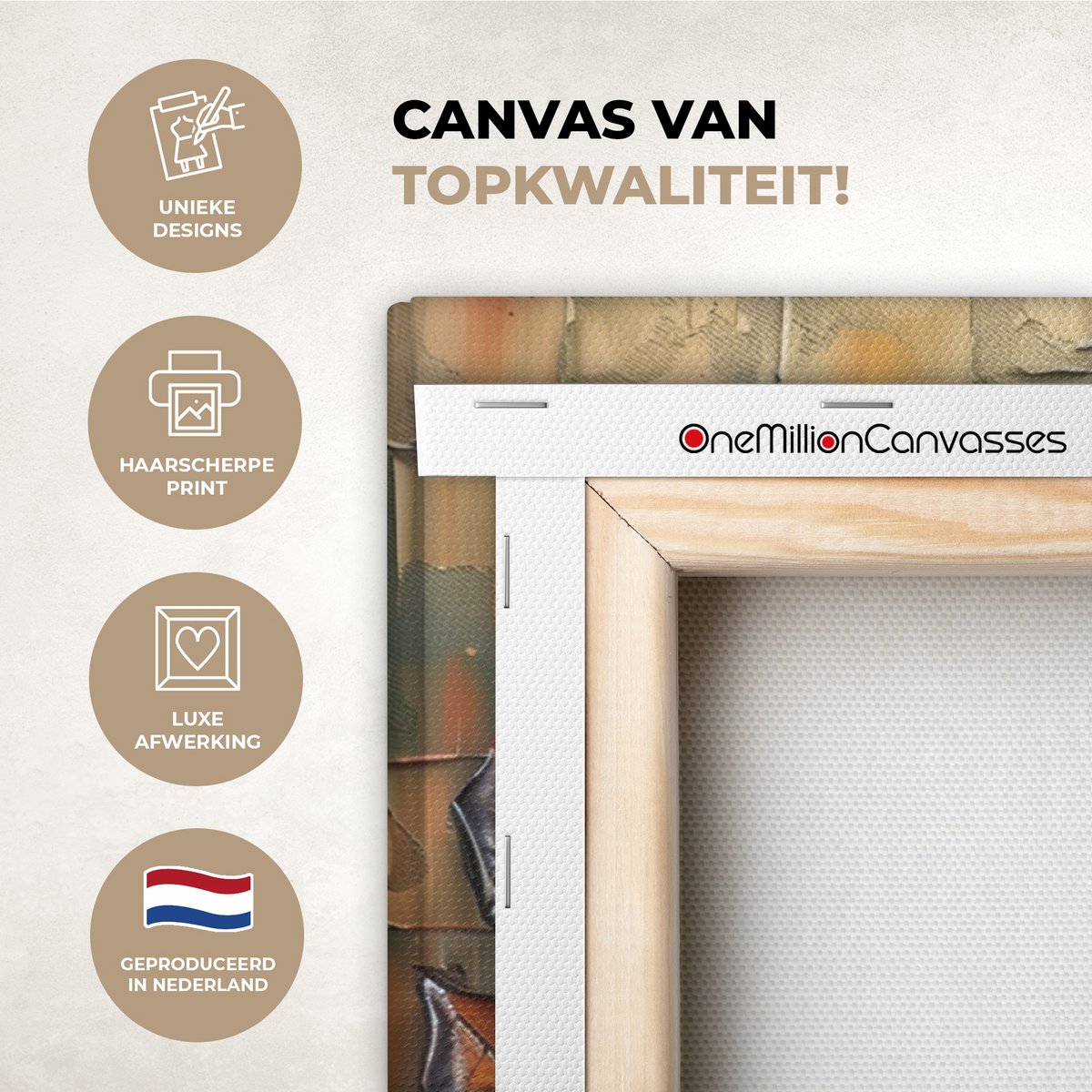 Canvas schilderij  - Wanddecoratie Boom - Abstract - Natuur - Kunst - Muurdecoratie woonkamer - Kamer decoratie modern - Abstracte schilderijen