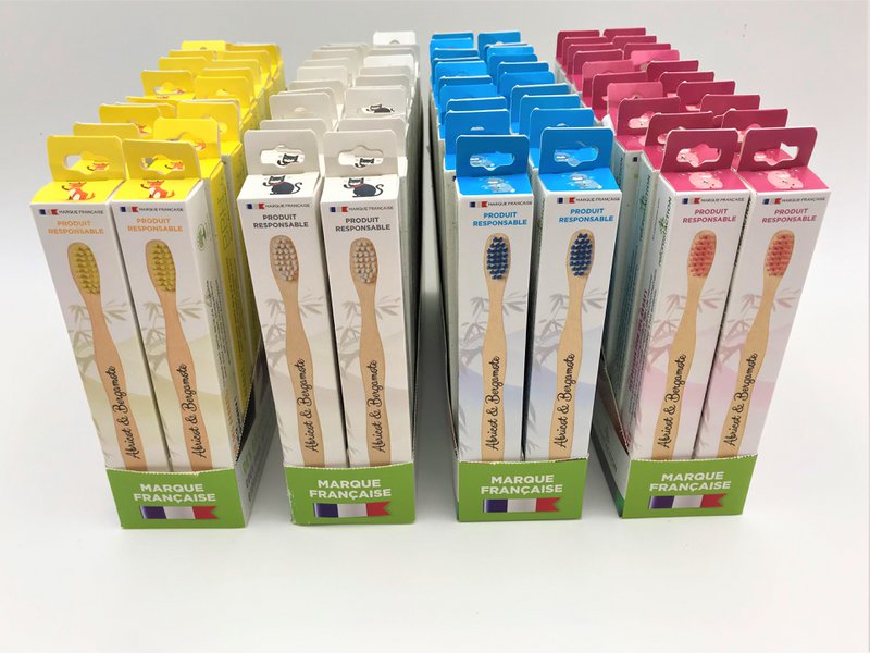 Cepillo de dientes de bambú 100% biodegradable