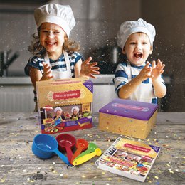 Very easy cup kitchen - BEST of cup kitchen, incl. 5-part measuring cup set and decorative cookie jar