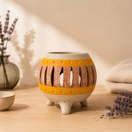 Creativity Series perfume burner – Ballo – Matte ceramic – Handcrafted – Customizable – Original gift idea