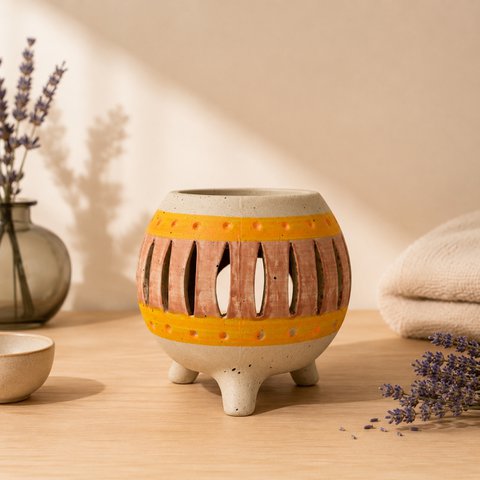 Parfümbrenner der Creativity-Serie – Ballo – Matte Keramik – Handgefertigt – Anpassbar – Originelle Geschenkidee