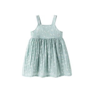 Aquagrün bedrucktes Trägerkleid BGV96579