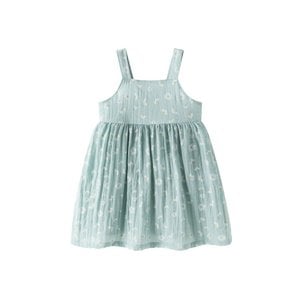 Aquagrün bedrucktes Trägerkleid BGV96579