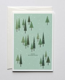 Forêt de cartes de Noël