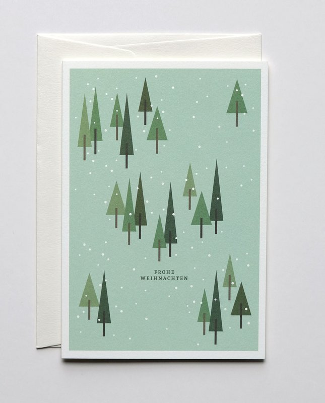 Forêt de cartes de Noël