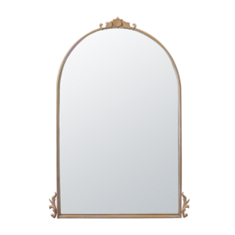 Goldfarbener Holzspiegel H 125 x 90 x 3 cm
