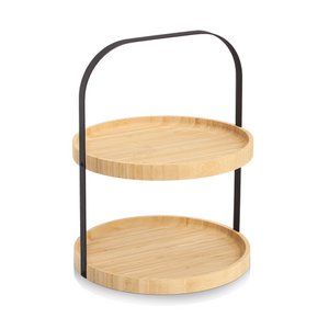Etagere, Bambus/Metall, schwarz FSC 100%
