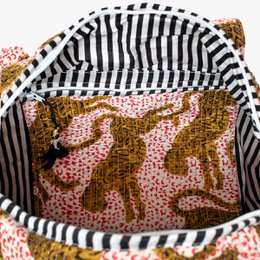 Handgemachte Baumwolltasche "H.LEOPARD"