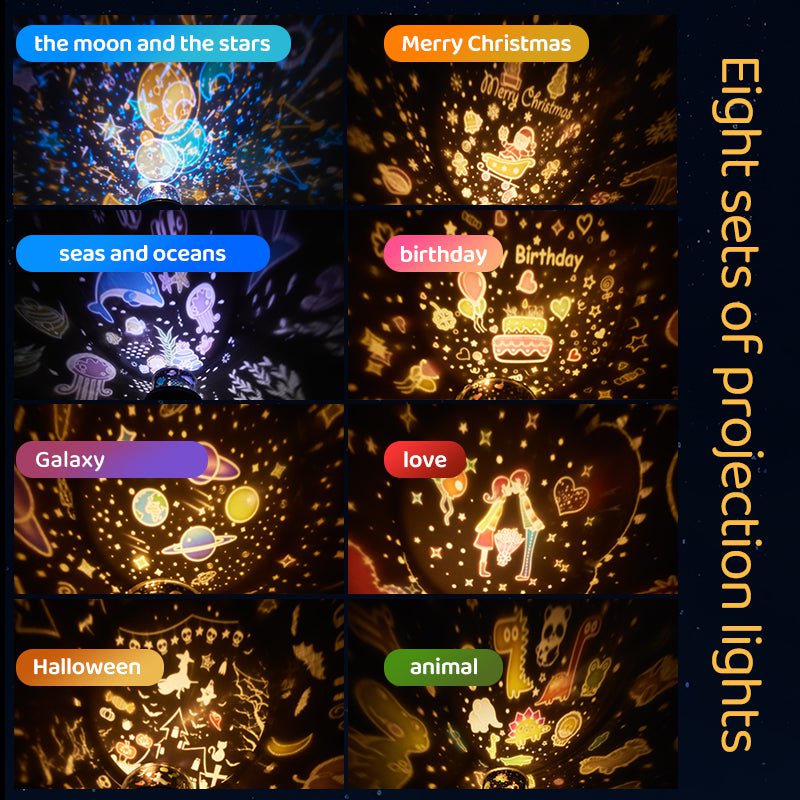 Bunny Galaxy projektions natlampe
