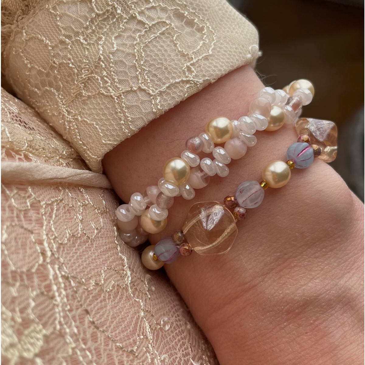 Hexagonal crystal beads bracelet statement, stylish jewellery gold plated extension