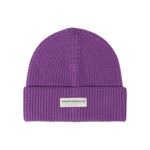RB5003Y | Mixed Cervine shirt cap Lana Made in Italy. Purple color - single size