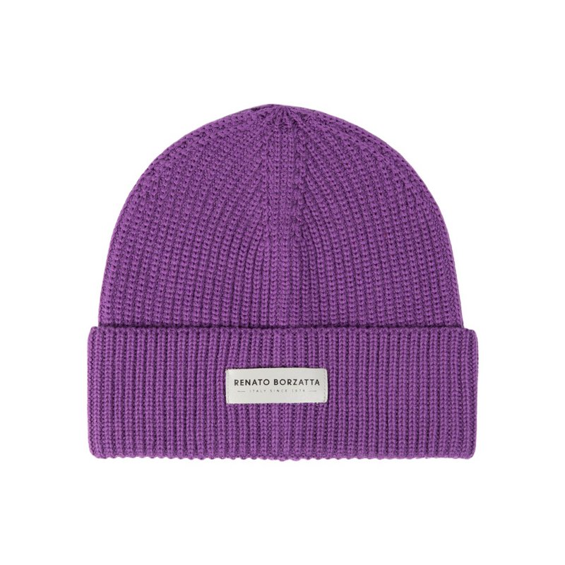 RB5003Y | Mixed Cervine shirt cap Lana Made in Italy. Purple color - single size