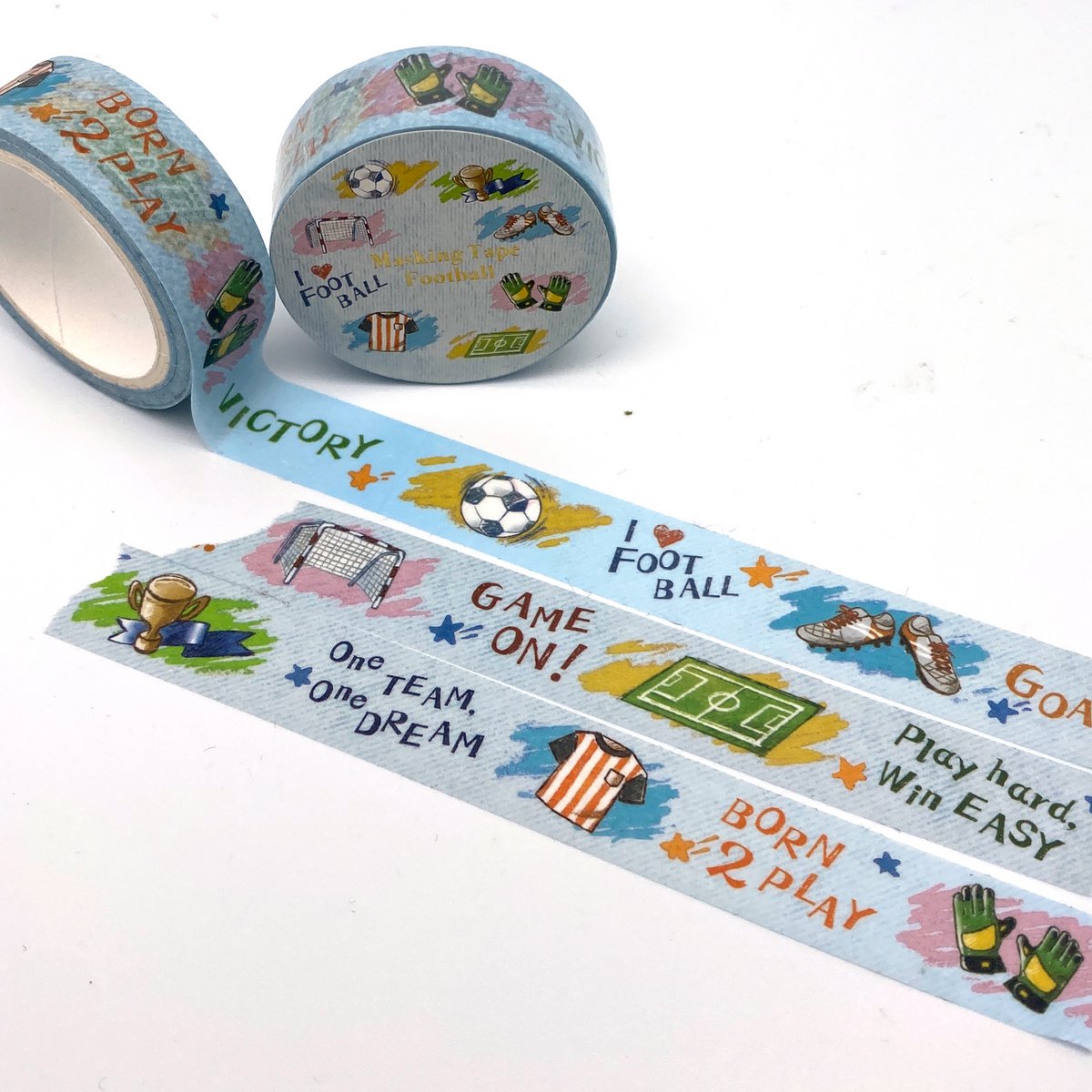Washi Tape "Football" - dynamic design for real football fans