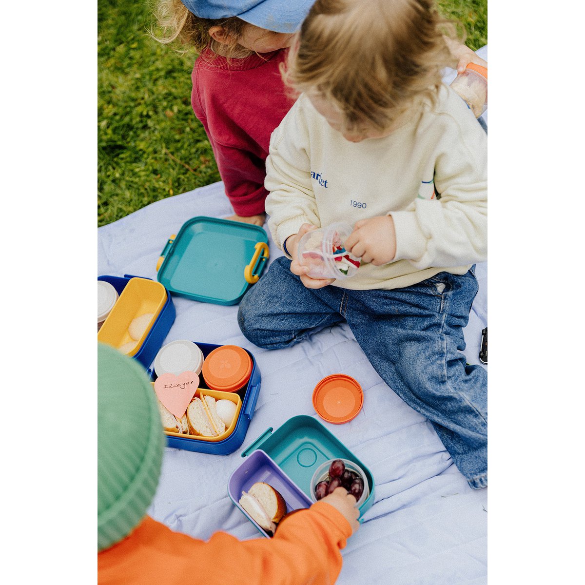 Rikko Lunchbox for Kids with 2 Removable Snack Boxes