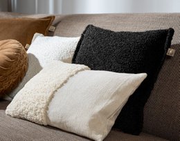 Dutch Decor OTIS - Cushion 45x45 cm Raven - black