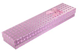 Uhrenbox, Pappe, pink, VE 6, 30 cm x 6,5 cm x 3,5 cm