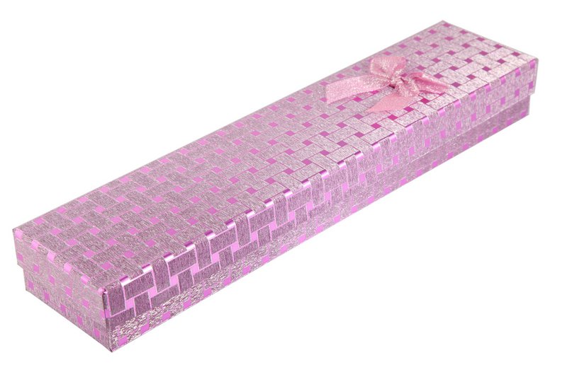 Uhrenbox, Pappe, pink, VE 6, 30 cm x 6,5 cm x 3,5 cm