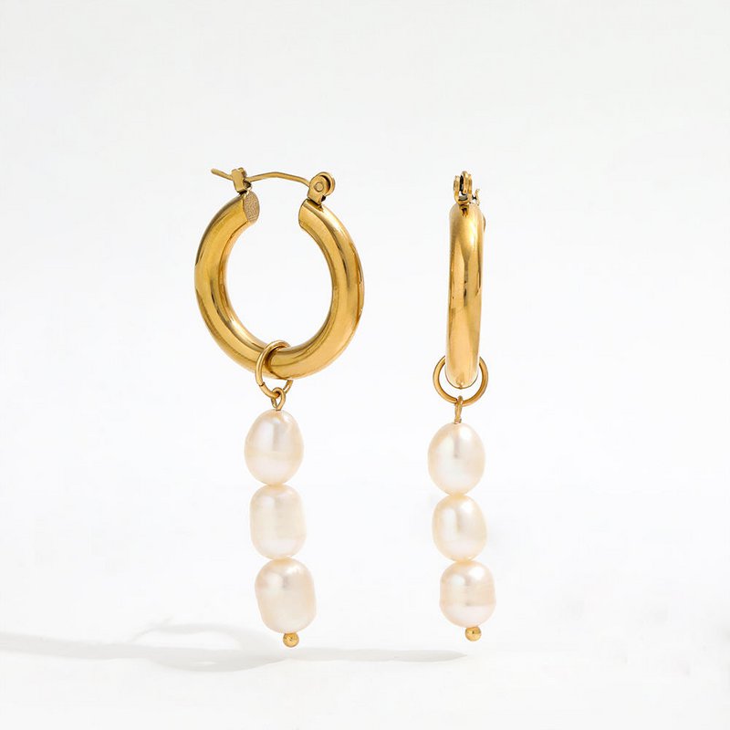 Tyra - Afneembare parelhoepels