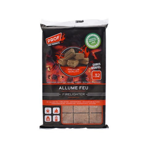 Set of 32 Vegetable Fire Starters With Wax - Ecological _ Natural - Barbecue - Fireplaces - Survival - Campfires
