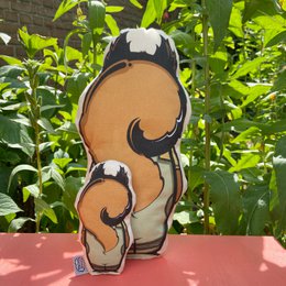 Ardilla de peluche ecológica
