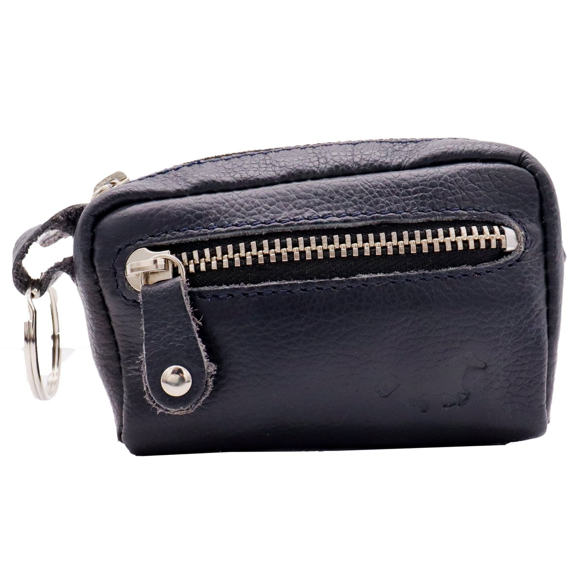 Leather Key Case - Iron Zipper - Key Bag Long