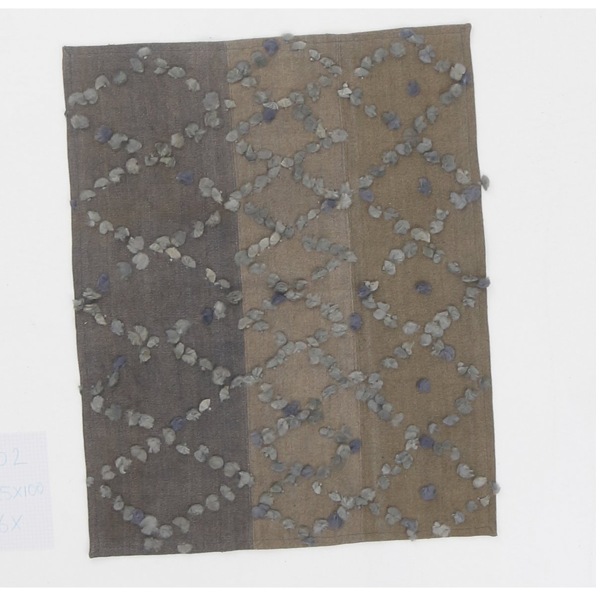Tapis Ibiza Bleu Clair - Beige 125 x 100cm
