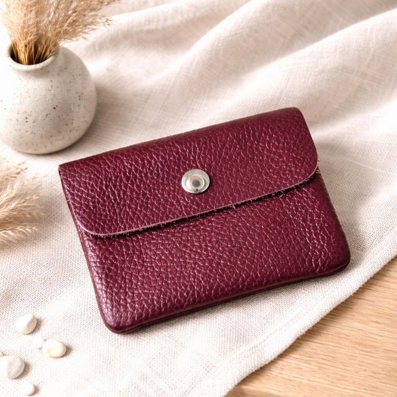 Mini portafoglio bordeaux cipria