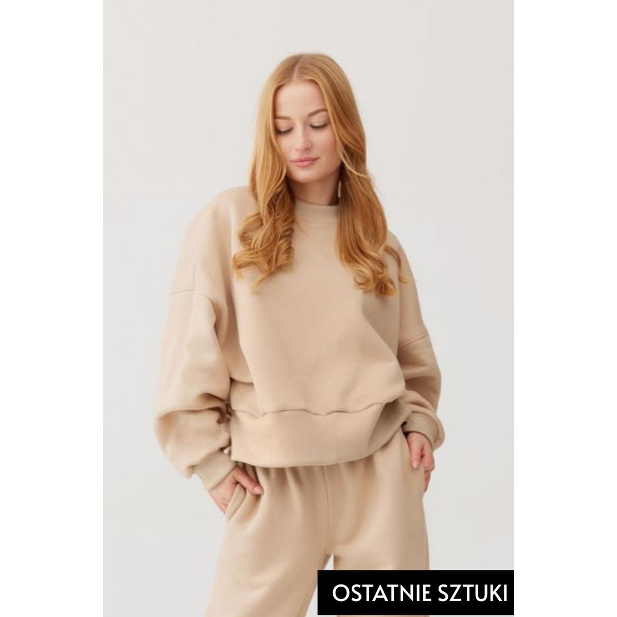 ROSA sweatshirt - bomuld - beige