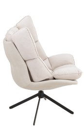 Sedia J-Line Relax Cushion On Frame - tessuto/metallo - beige