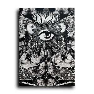Schwarzer Schmetterling A5 Notebook