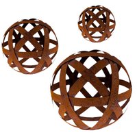 Garden decoration balls made of tin strips - decorative rust balls