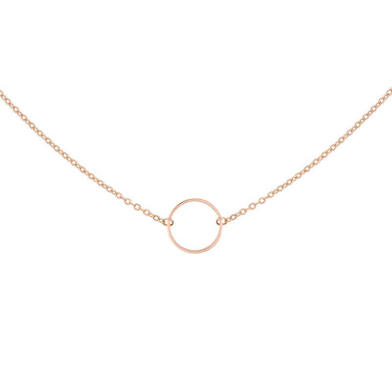 Ketting met ring - Roségoud