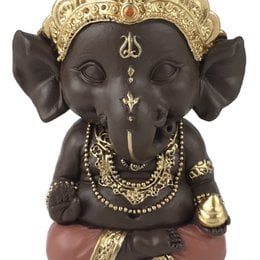 Statuette Ganesh 3 - Glücksbringer - Zen und Feng Shui Dekoration - Um eine entspannende und spirituelle Atmosphäre zu schaffen - Geschenkidee