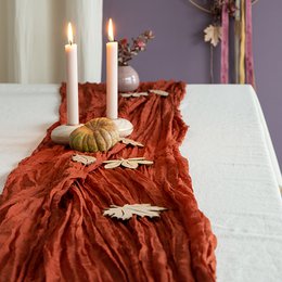 Table runner, gauze, cheesecloth, uni ca.70cm x 300cm