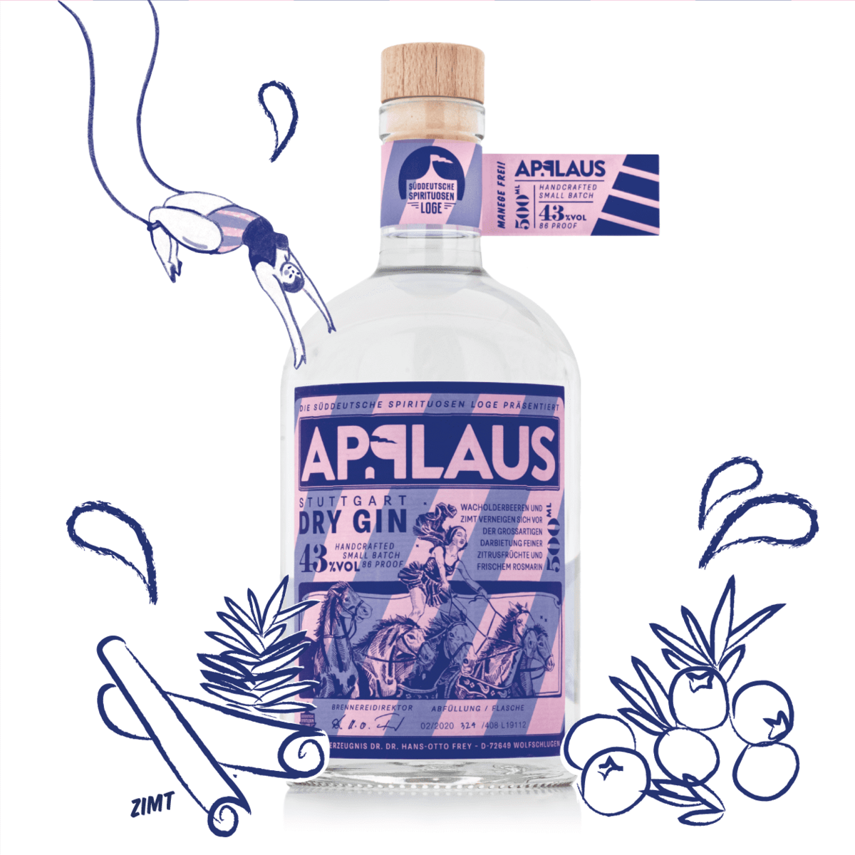 Applaus - suchy gin oryginalny 43%