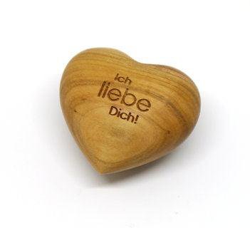 Merci coeur en bois je t'aime