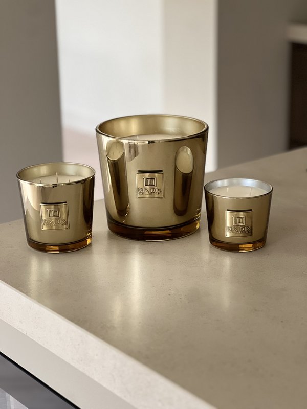 Luxus und langlebige Duftkerze Doux - Gold - xl