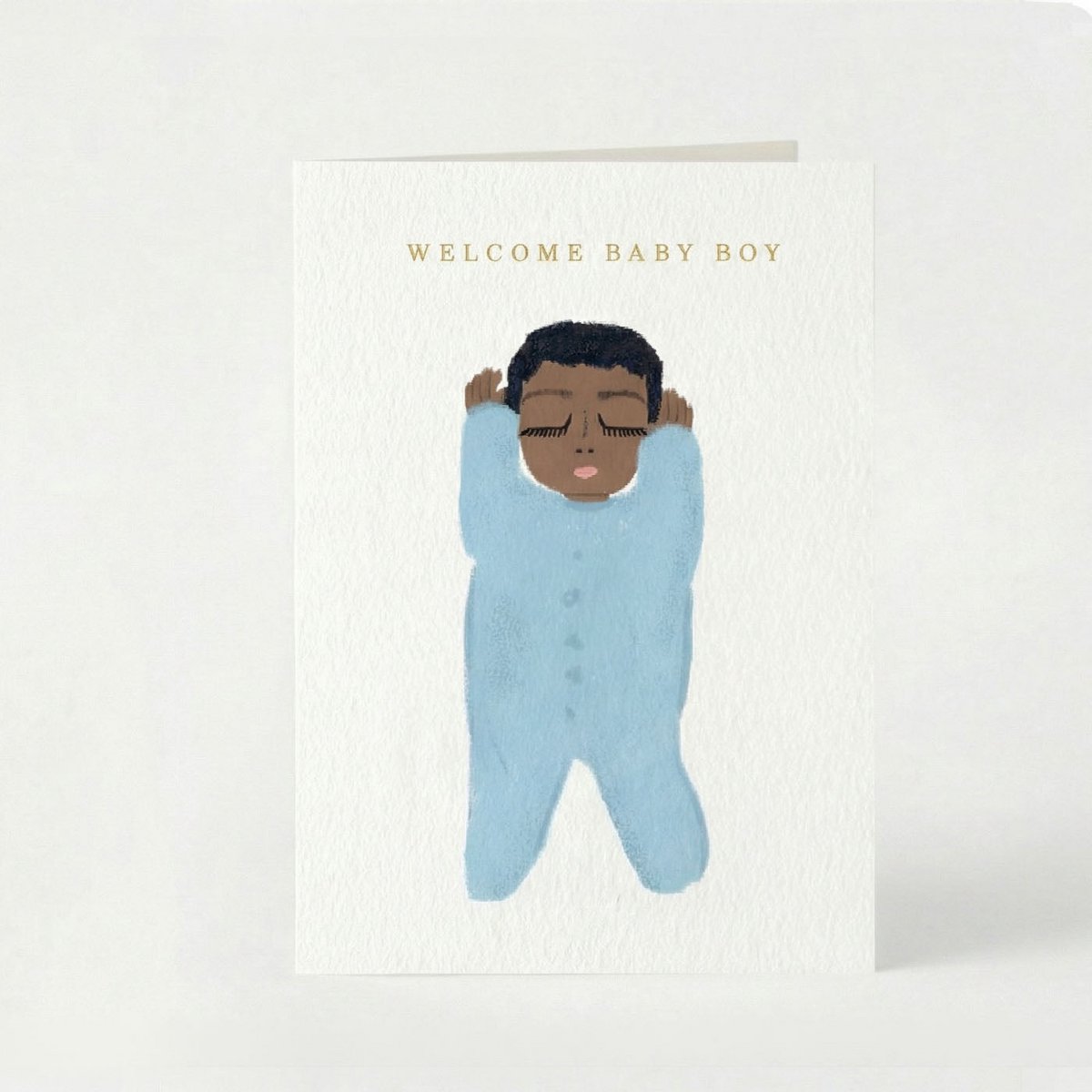 Willkommen Baby Boy Grußkarte
