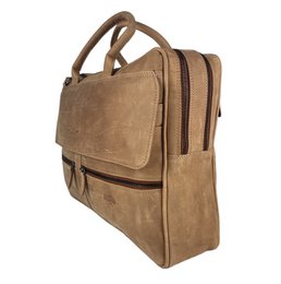Arrigo Laptoptas 17 inch Cognac