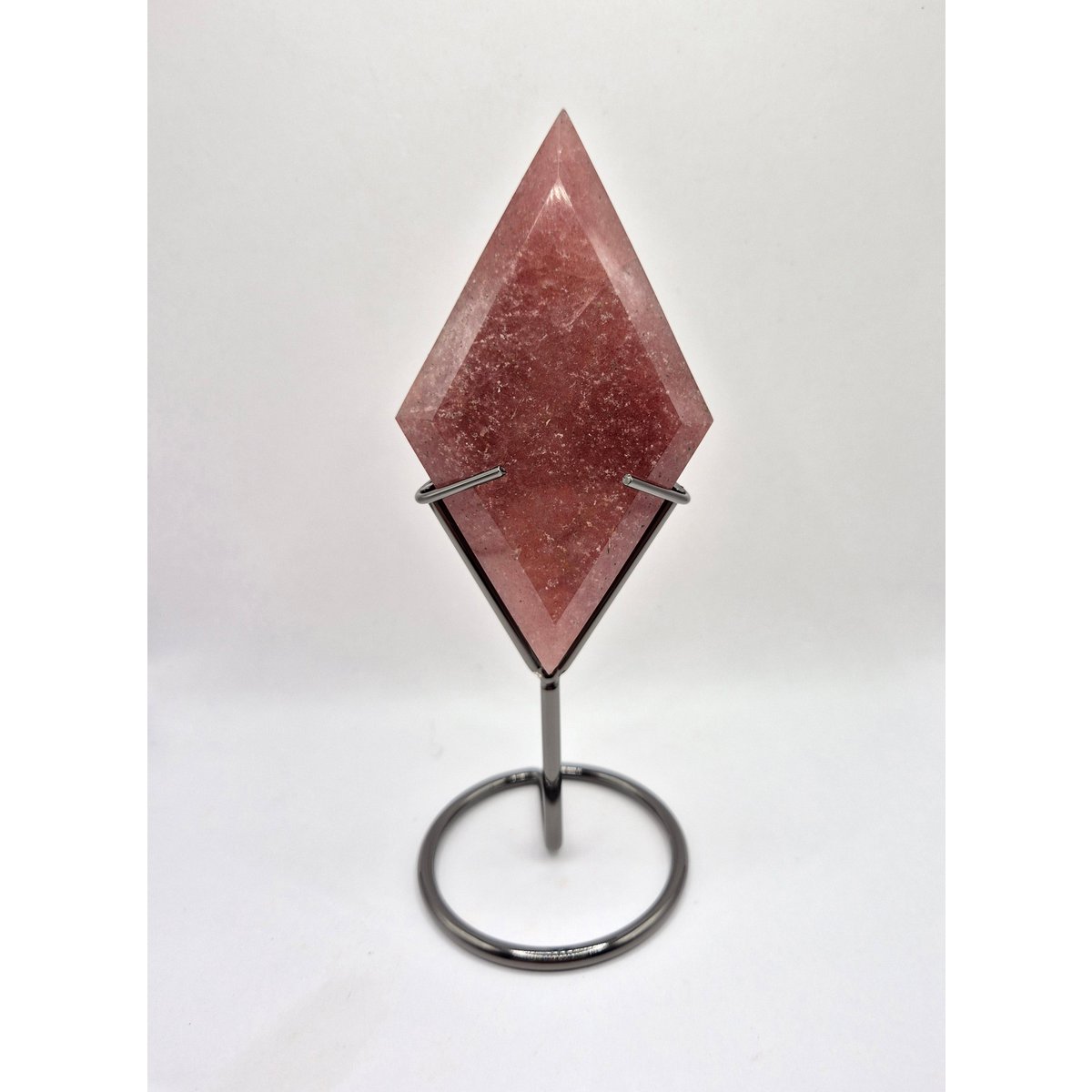 Diamant de quartz étoilé fraise avec support (quartz fraise)