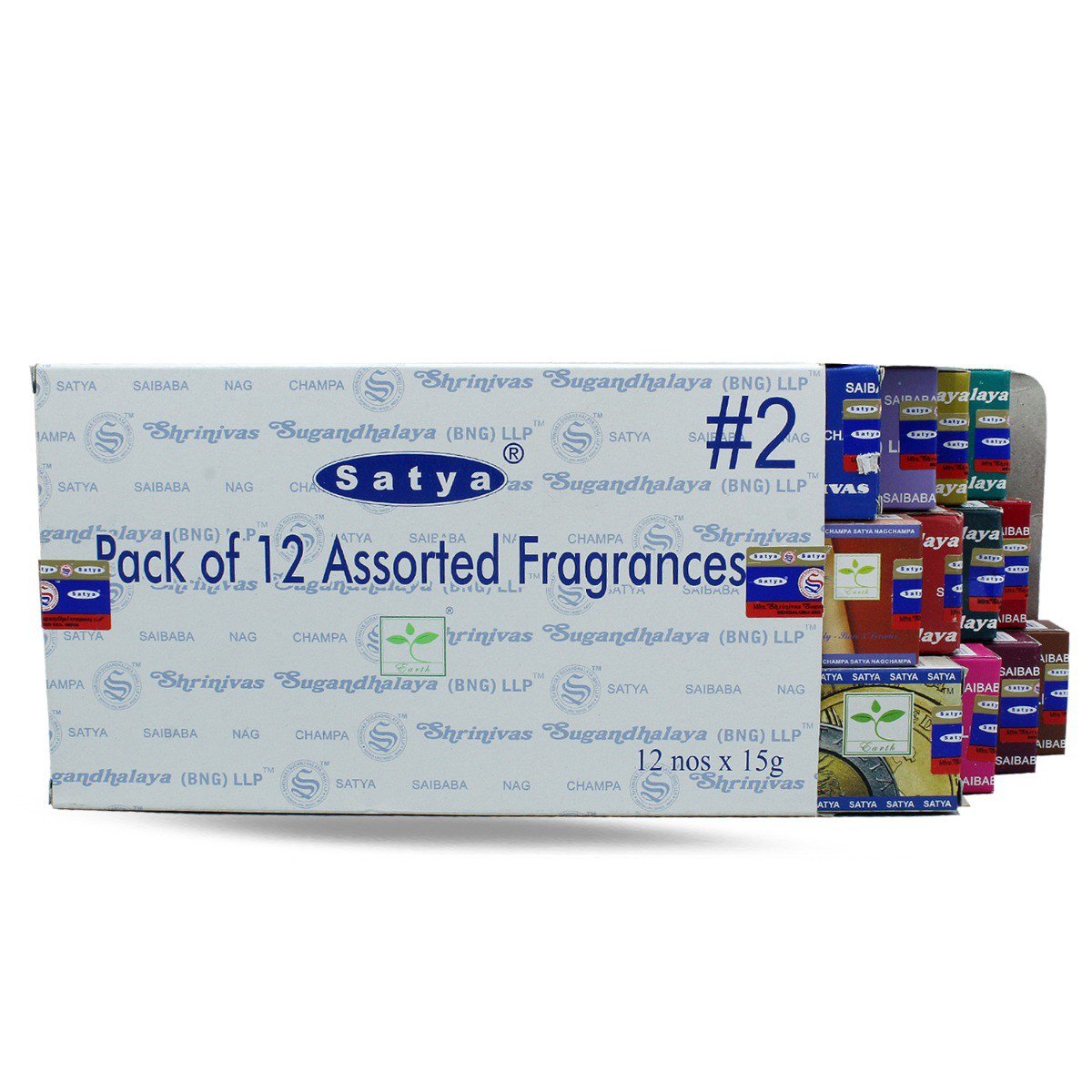 Satya Assorted Pack 2 Incense (12 fragrance) Incense Sticks