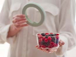 Food Huggers LIDS; Small Lid Gradual Green