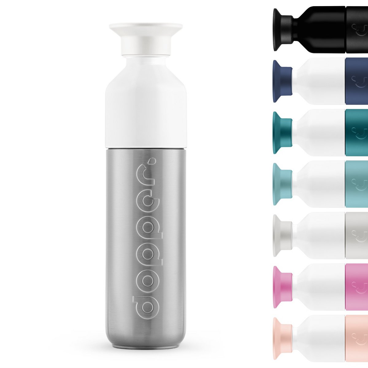 Dopper geïsoleerde thermosfles zilver 350 ml