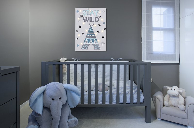 Indiant Tent  Led Light Canvas