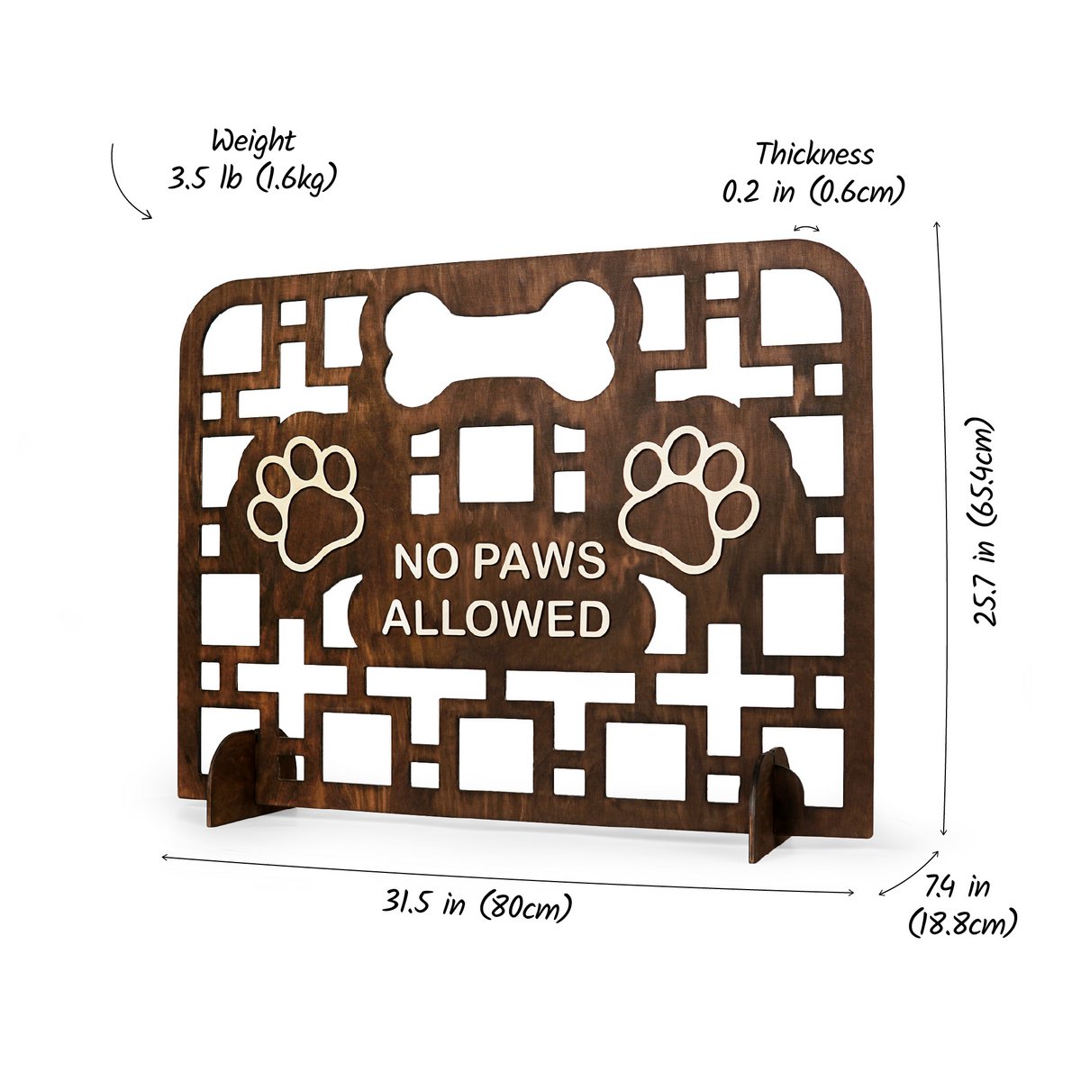 Puerta para perros de madera fácil de seguir, barrera independiente para puertas, escaleras y pasillos